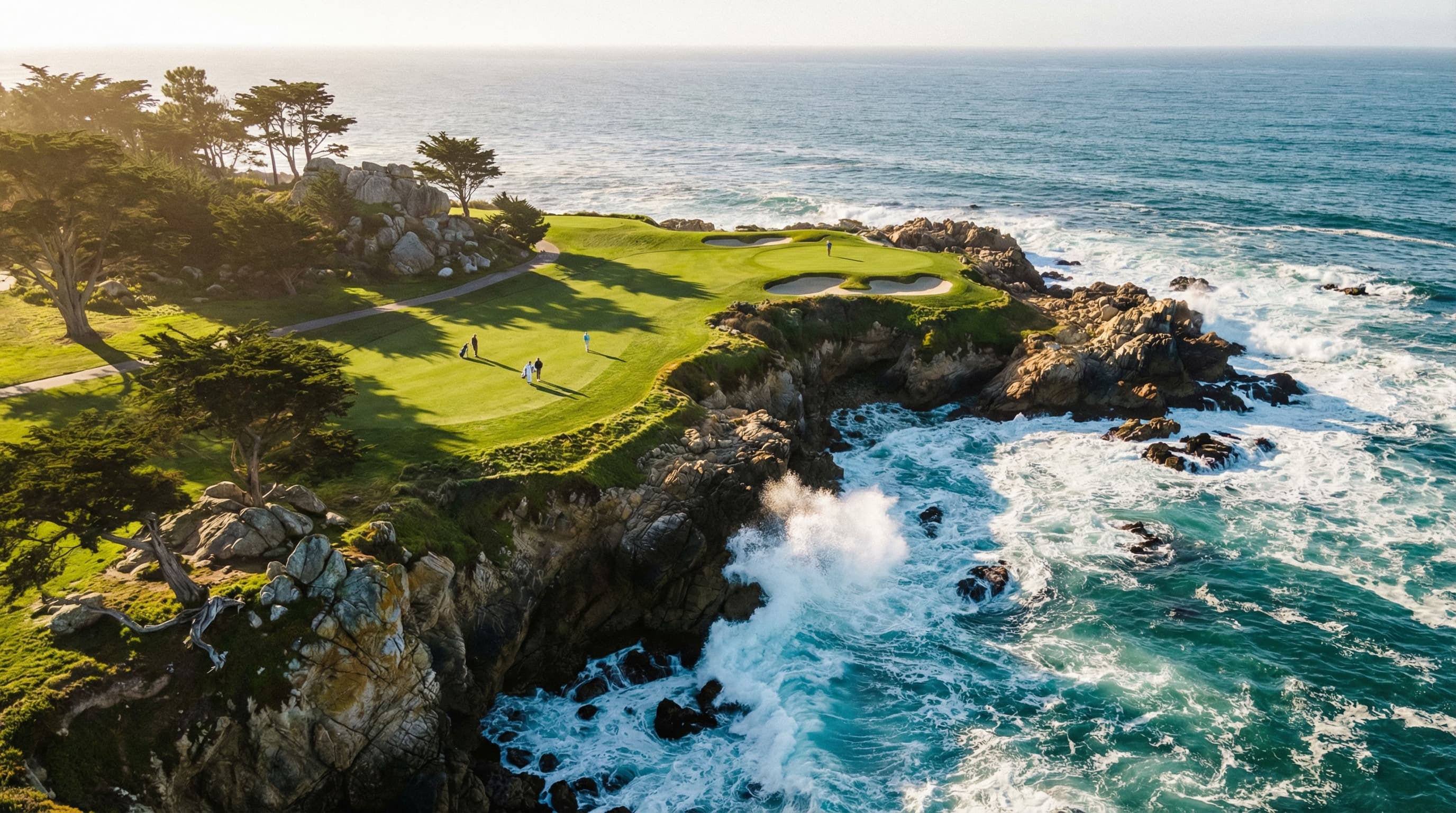 Our team on the golf course